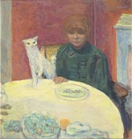 Bonnard, Pierre - La femme au chat (Woman with Cat) 
