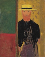 Vuillard, Édouard - Self-Portrait with s straw hat