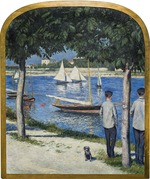 Caillebotte, Gustave - La Berge du Petit Gennevilliers et la Seine