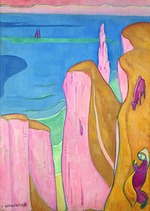 Bernard, Émile - Les Falaises d'Yport 