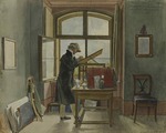 Klein, Johann Adam - Johann Christoph Erhard in his studio