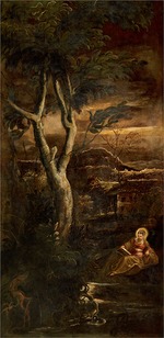 Tintoretto, Jacopo - The Virgin reading