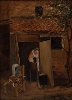 Hooch, Pieter, de - Girl washing clothes