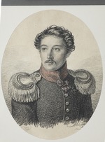 Hampeln, Carl, von - Portrait of Nikolay Vasilyevich Khvostov (1793-1837)