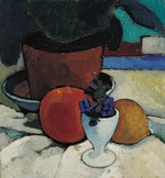 Modersohn-Becker, Paula - Still Life with Plant and Egg Cup