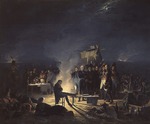 Roehn, Adolphe - Napoleon's bivouac on the battlefield of Wagram in the night from the 5th to the 6th of July 1809
