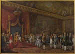 Goubaud, Innocent Louis - A deputation from the Roman Senate presenting its homage to Napoleon I in the Tuileries Palace on 16 November 1809