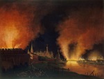 Oldendorp, Christian Johann - Fire of Moscow on 15th September 1812 (The French in Moscow)