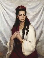 Edelfelt, Albert Gustaf Aristides - Portrait of the actress Hedvig Charlotta Raa-Winterhjelm (1838-1907)