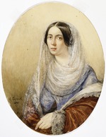 Briullov, Karl Pavlovich - Portrait of a young Lady