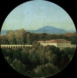 Ingres, Jean Auguste Dominique - Roman landscape with acuaduct of the Villa Borghese