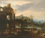 Carlevaris, Luca - Capriccio with the Farnese Hercules