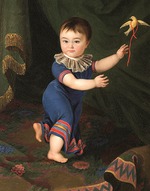 Cherkasov, Mikhail Matveevich - Portrait of Count Dmitri Nikolayevich Sheremetev (1803-1871) as child