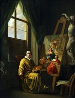 Abel, Joseph - Self-Portrait in his Studio
