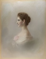 Viskovatova, Ekaterina Ieronimovna - Portrait of Grand Duchess Elizaveta Fyodorovna (1864-1918), Princess Elizabeth of Hesse and by Rhine