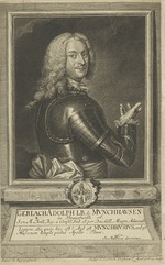 Fritzsch, Christian Friedrich - Portrait of Gerlach Adolph von Münchhausen (1688-1770) 