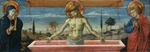 Gozzoli, Benozzo - Man of Sorrows between Virgin and Saint John the Evangelist