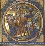 Anonymous - Execution of Jews. Miniature from Emblèmes bibliques