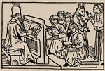 Anonymous - School lessons. From Speculum Vitae Humanae by Rodericus Zamorensis