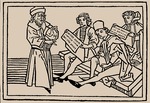 Anonymous - School lessons. From Speculum Vitae Humanae by Rodericus Zamorensis