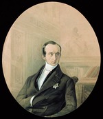 Petzold, August Friedrichovich - Portrait of Prince Vladimir Fyodorovich Odoyevsky (1803-1869)