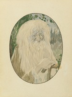 Chekhonin, Sergei Vasilievich - Leshy. Illustration to the poem Ruslan and Lyudmila by A. Pushkin