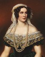 Stieler, Joseph Karl - Portrait of Queen Therese of Bavaria (1792-1854)