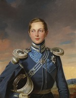 Stieler, Joseph Karl - Portrait of Tsarevich Alexander Nikolaevich of Russia (1818-1881)