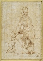 Raphael (Raffaello Sanzio da Urbino) - Study for La belle jardinière