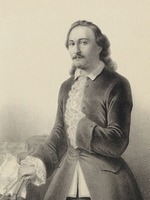 Derancourt - Portrait of Arthur Saint-Léon (1821-1870) in the ballet Le Violon du diable by Cesare Pugni
