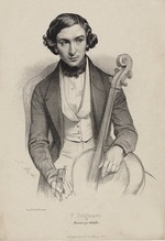 Alophe, Marie-Alexandre Menut - Portrait of the cellist and composer Hippolyte Prosper Seligmann (1817-1882)