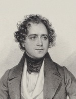 Kriehuber, Josef - Portrait of the Composer Johann Vesque von Püttlingen (1803-1883)