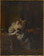 Devéria, Achille - Le Duc et la Duchesse de Guisse. After Henry III and His Courts by Alexandre Dumas