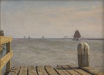 Tholen, Willem Bastiaan - Pier in Enkhuizen