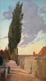 Ring, Laurits Andersen - Landscape with Poplars. September Evening