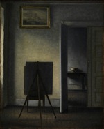 Hammershøi, Vilhelm - Interior with the Artist's Easel