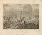 Anonymous - Guillotine élevée en place du Carrousel, le 13 août 1792, servant à punir les conspirateurs et ennemis de la Patrie