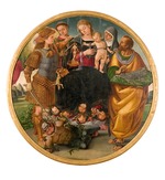 Signorelli, Luca - Madonna and Child between Saints (Tondo Signorelli)