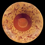 Pre-Columbian art - Ceremonial vessel representing several fighting scenes of Ai Apaec 
