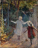 Lebasque, Henri - Children jumping rope in garden