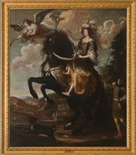 Buffi, Giovanni Luigi - Equestrian portrait of Marie Jeanne Baptiste (1644-1724), Duchess of Savoy