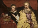 Wautier, Michaelina - Two Girls as Saint Agnes and Saint Dorothea