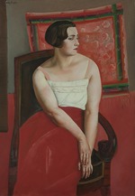 Grigoriev, Boris Dmitryevich - Portrait of a Young Woman