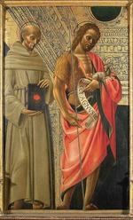 Bevilacqua, Giovanni Ambrogio - Saint Bernardino of Siena and Saint John the Baptist 