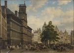 Ruyten, Jan Michiel - The Grote Markt with the liberty tree