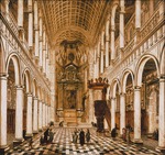 Ehrenberg, Wilhelm Schubert van - Interior of the Jesuit church in Antwerp