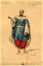 Lormier, Paul - Abayaldos. Costume design for the opera Dom Sébastien, Roi de Portugal by Gaetano Donizetti