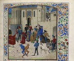 Anonymous - Arrival of Isabeau de Bavaria in Paris (Miniature from the Grandes Chroniques de France by Jean Froissart)