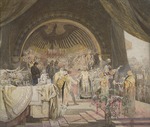 Mucha, Alfons Marie - Ottokar II of Bohemia. The Union of Slavic Dynasties (The cycle The Slav Epic) Sketch