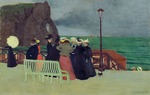 Vallotton, Felix Edouard - Les planches à Etretat